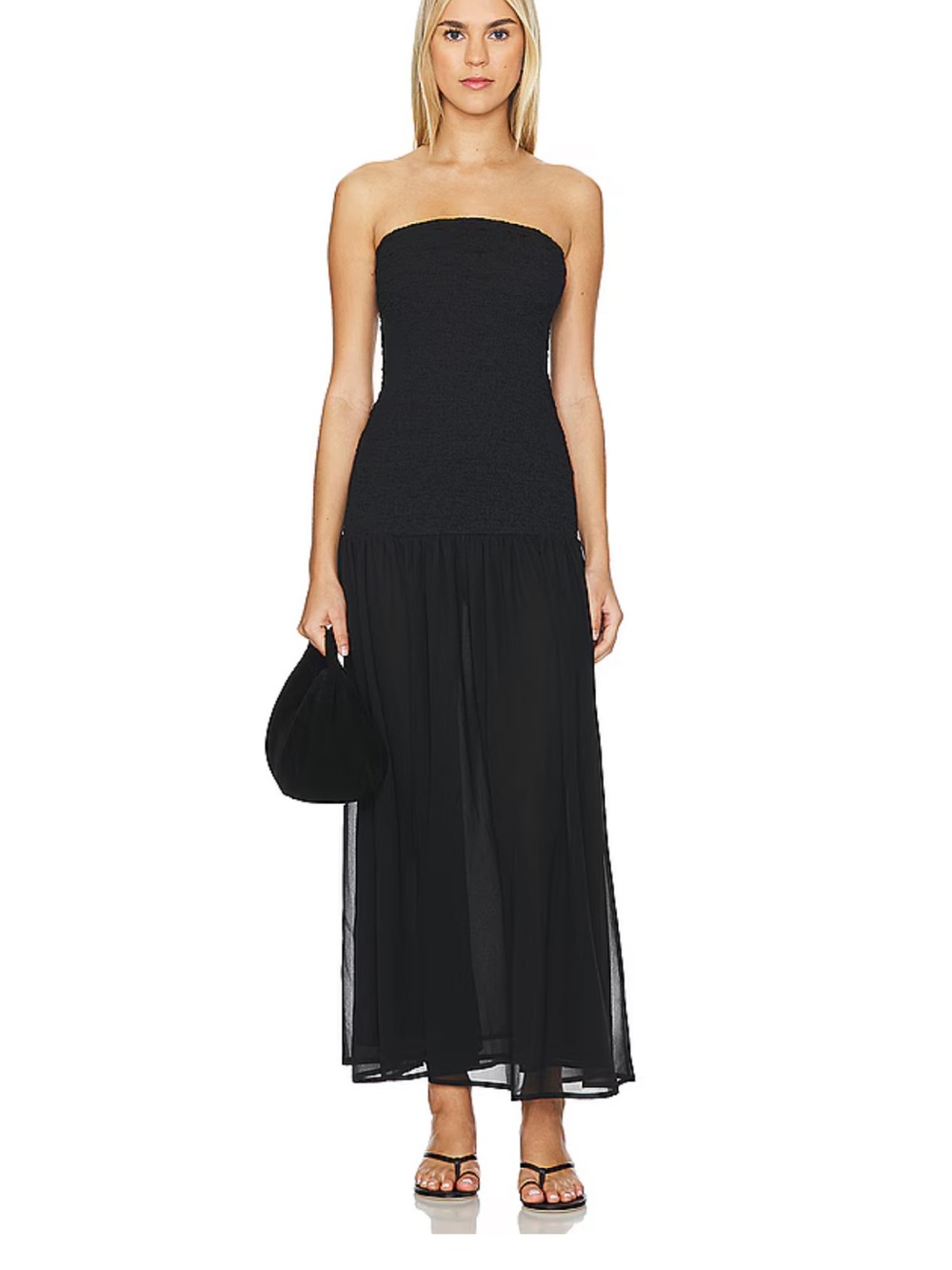 Black Strapless Dress